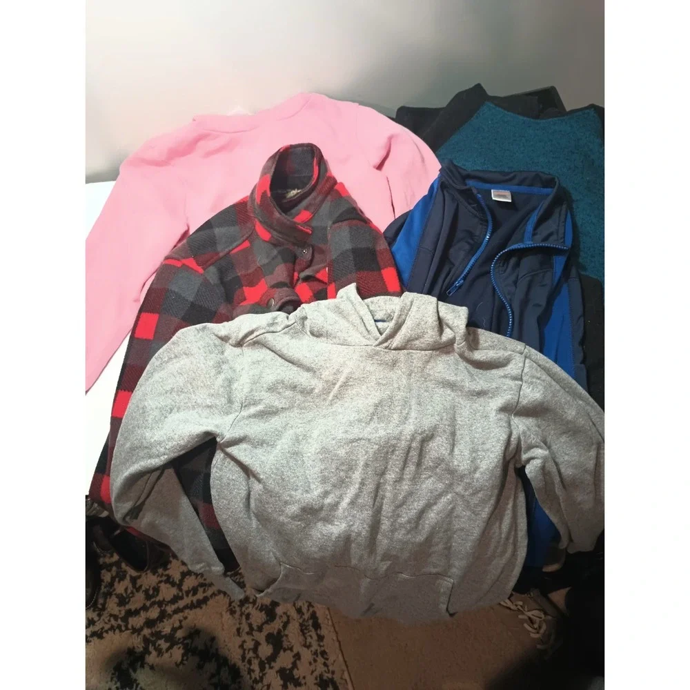 Lot of 5 Kids Sweatshirts Hoodies Eddie Bauer Gymboree Arizona Size 9-12 Medium